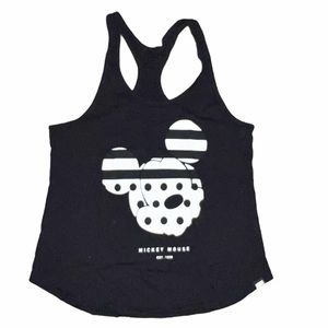 S - DISNEY NEFF - Black & White Mickey Mouse Tank Top